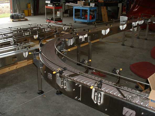Custom stainless steel conveyor